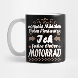 Biker Braut Motorrad Frauen Fahren Geschenkidee Mug